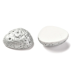 Gris Clair Cabochons en résine, pour la décoration de boîtier de téléphone portable bricolage, météorite, gris clair, 29x22.5x10.5mm