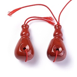 Jaspe Rouge Jaspe rouge naturel 3 trou perles gourou, perles t-percées, pour la fabrication de bijoux bouddhiste, Grade a, 35.5~36.5x17~17.5x18.5~19mm, Trou: 2~2.5mm