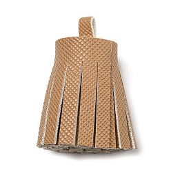 Chameau Décorations pendentif pompon en simili cuir, chameau, 36x20~25mm, Trou: 6x5.4mm