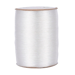 Clear Elastic Crystal Thread, Jewelry Beading Cords, For Stretch Bracelet Making, Clear, 0.7mm, about 1000m/roll