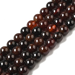 Garnet Natural Garnet Beads Strands, Round, 6mm, Hole: 0.8mm, about 60pcs/strand, 15.16''(38.5cm)
