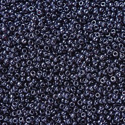 (RR171) Lustre amatista ahumado oscuro Cuentas de rocailles redondas miyuki, granos de la semilla japonés, (rr 171) brillo de amatista ahumado oscuro, 11/0, 2x1.3 mm, agujero: 0.8 mm, sobre 1100 unidades / botella, 10 g / botella