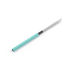 Бледно-бирюзовый Игольчатая ручка из сплава, инструмент для перфорации игл, бледные бирюзовая, 100 мм
