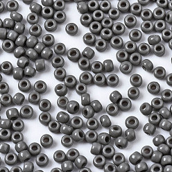 (53D) Opaque Dark Grey Toho perles de rocaille rondes, perles de rocaille japonais, (53 d) gris foncé opaque, 11/0, 2.2mm, Trou: 0.8mm, environ 50000 pcs / livre