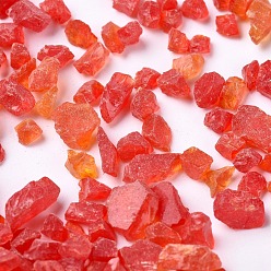 Roja Coe 90 frita fina de vidrio fusible de gran tamaño, para piezas creativas de bricolaje de vidrio fundido, rojo, 2.7~5.2 mm, sobre 30 g / bolsa