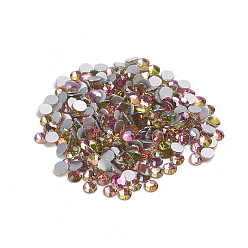 Colorful Glass Flat Back Rhinestone, Grade A, Back Plated, Faceted, Half Round, Colorful, SS8, 2.3~2.4mm, 1440pcs/bag
