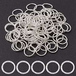 Серебро Связывающий железо кольца, , круглые кольца, несварные, серебряный цвет гальваническим, 12 мм