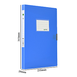 Azul Casos de archivos de almacenamiento de pvc a, cajas de archivos de plástico, Rectángulo, azul, 4 mm