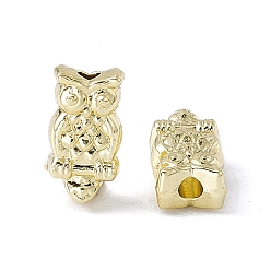 Light Gold Alloy Beads, Owl, Light Gold, 10x5x4mm, Hole: 1.6mm