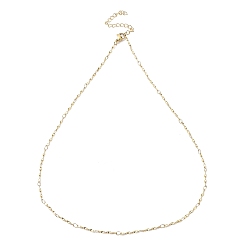 Золотой Ионное покрытие (IP) 304 ожерелья-цепочки из нержавеющей стали с поворотными звеньями, золотые, 17.56 дюйм (44.6 см)