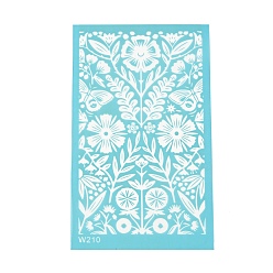 Flower Reusable Polyester Screen Printing Stencil, for Painting on Wood, DIY Decoration T-Shirt Fabric, Flower, 15x9cm