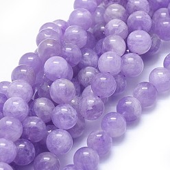 Amethyst Natural Amethyst Beads Strands, Round, 10mm, Hole: 1mm, about 38pcs/strand, 15.1 inch(38.5cm)