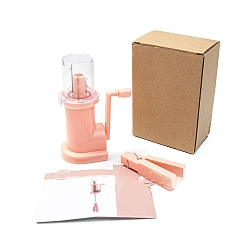 Pink Пластиковые ткацкие станки для ручного вязания, ручная катушка для вязания своими руками, розовые, 6~9.5x14 см