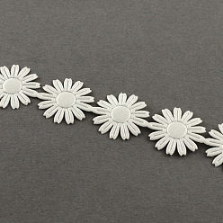 Blanc Rubans fleur de polyester, pour l'emballage cadeau, blanc, 5/8 pouce (17 mm), environ 20 yards / rouleau (18.288 m / rouleau), rouleau: environ mm 90x17