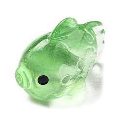 Green Resin Flounder Ornament, Micro Landscape Fish Tank Decortione, Green, 19x25x14mm