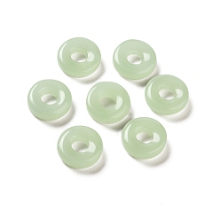 Ligamaza Anillos de unión de vidrio, imitación de jade, anillo redondo, mielada, 12.5x4 mm, diámetro interior: 5 mm