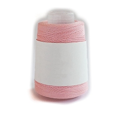 Rose Nacré 280taille m 40 100fils à crochet % coton, fil à broder, fil de coton mercerisé pour le tricot à la main en dentelle, perle rose, 0.05mm