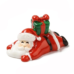 Santa Claus Christmas Theme Resin Display Decorations, for Car or Home Office Desktop Ornaments, Santa Claus, 45.5x25.5x24mm