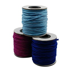 Color mezclado Hilo de nylon, cable de la joyería de encargo de nylon para la elaboración de joyas tejidas, color mezclado, 2 mm, aproximadamente 50 yardas / rollo (150 pies / rollo)