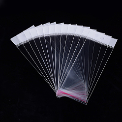 Прозрачный OPP мешки целлофана, прямоугольные, прозрачные, 17~17.5x6 см, односторонняя толщина: 0.045 мм, внутренняя мера: 12.2x6 см