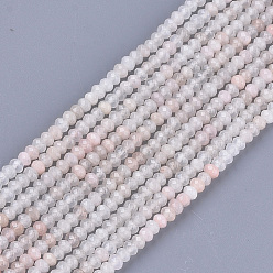 Pink Aventurine Natural Pink Aventurine Beads Strands, Faceted, Rondelle, 3.5~4x2.5~3mm, Hole: 1mm, about 120~122pcs/strand, 14.9 inch~15.1 inch