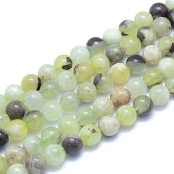 Autres Jades Chapelets de perles en jade naturel, ronde, 8~8.5mm, Trou: 0.8mm, Environ 50 pcs/chapelet, 15.55 pouce (39.5 cm)