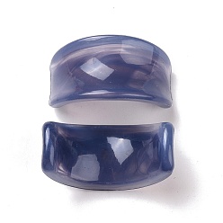 Dark Slate Blue Imitation Lampwork Style Acrylic Beads, No Hole, Arch  Shape, Dark Slate Blue, 40.5x21x21mm, about 84pcs/500g