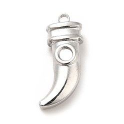 Stainless Steel Color 304 Stainless Steel Pendant Cabochons Settings, Dagger Shape, Stainless Steel Color, Tray: 2.5mm, 19.5x9.5x4mm, Hole: 1.5mm