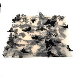 Beige 3 tela de encaje con bordado de mariposas d, para accesorios de ropa de bricolaje, crema, 1460x910x0.2 mm