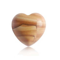Jaspe Image Pierres de guérison en jaspe naturel, coeur amour pierres, pierres de poche pour l'équilibrage du reiki, cœur, 15x15x10mm