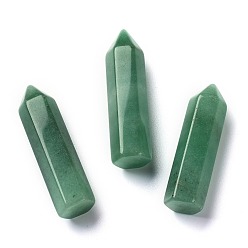 Green Aventurine Pointed Natural Green Aventurine Home Display Decoration, Healing Stone Wands, for Reiki Chakra Meditation Therapy Decos, Bullet, 56.2x14x14mm