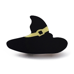 Hat Pinzas para el pelo de cocodrilo de PVC con tema de Halloween, con fornituras de hierro, accesorios para el cabello para niñas mujeres, sombrero, 51x78x2.5 mm