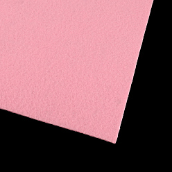 Pink Tejido no tejido bordado fieltro de aguja para manualidades bricolaje, rosa, 30x30x0.2~0.3 cm, 10 PC / bolso