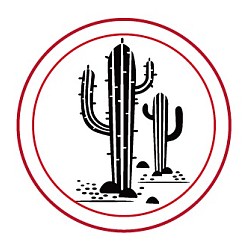 Doré  Scrapbook bricolage, tampon de cire en laiton et poignées en bois, motif de cactus, or, 8.9 cm, timbres: 2.55x1.4 cm