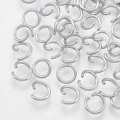 Raw(Unplated) Iron Open Jump Rings, Cadmium Free & Lead Free, Unplated, 20 Gauge, 7x0.8mm, Inner Diameter: 5.4mm, about 12000pcs/1000g