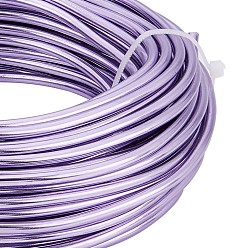 Lilac Round Aluminum Wire, for Jewelry Making, Lilac, 7 Gauge, 3.5mm, about 65.61 Feet(20m)/500g