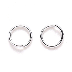 Silver Brass Jump Rings, Open Jump Rings, Cadmium Free & Lead Free, Silver, 24 Gauge, 4x0.5mm, Inner Diameter: 3mm, about 25000pcs/500g
