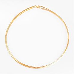 Golden 304 Stainless Steel Necklaces, with Lobster Clasps, Golden, 141mm(5-1/2 inch)
