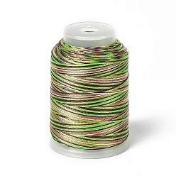 Lime 3-Ply Segment Dyed Nylon Thread Cord, DIY Material for Jewelry Making, Lime, 0.3mm, about 546.81 Yards(500m)/Roll