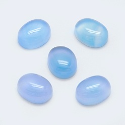 Natural Agate Natural Agate Cabochons, Oval, Dyed & Heated, 10x8x4mm