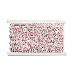Roja Ribete de encaje ondulado de poliéster, para cortina, decoración de textiles para el hogar, rojo, 3/8 pulgada (9 mm)