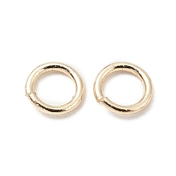 Real 14K Gold Plated Brass Jump Rings, Open Jump Rings, Long-Lasting Plated, Cadmium Free & Lead Free, Round Ring, Real 14K Gold Plated, 4x0.6mm, 22 Gauge, Inner Diameter: 2.8mm