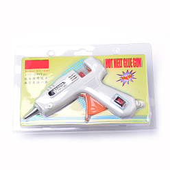White Jewelry Tools Glue Guns, Type A Plug(US Plug), White, 115x150mm, Fit for 7~7.5mm Plastic Sticks