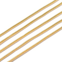 Gold French Wire Gimp Wire, Flexible Round Copper Wire, Metallic Thread for Embroidery Projects and Jewelry Making, Gold, 18 Gauge(1mm), 10g/bag