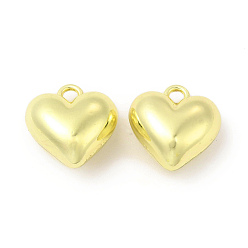 Light Gold Crémaillère charmes alliage placage, sans cadmium et sans nickel et sans plomb, cœur, or et de lumière, 13.5x13x7.5mm, Trou: 1.5mm