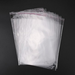 Прозрачный OPP мешки целлофана, прямоугольные, прозрачные, 24x16 см, односторонняя толщина: 0.035 мм, внутренняя мера: 20.5x15 см
