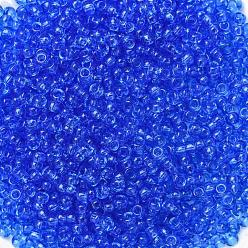 (RR150) Transparent Sapphire Cuentas de rocailles redondas miyuki, granos de la semilla japonés, (rr 150) zafiro transparente, 11/0, 2x1.3 mm, agujero: 0.8 mm, sobre 1100 unidades / botella, 10 g / botella
