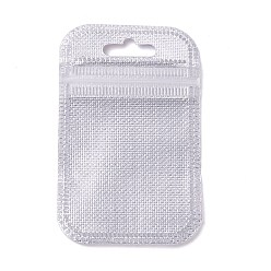 Гейнсборо Полипропиленовые нетканые пакеты с застежкой-молнией, закрывающиеся сумки, мешок с самоуплотнением, прямоугольные, светло-серые, 9x5.5x0.15 см
