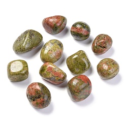 Unakite Natural Unakite Beads, Healing Stones, for Energy Balancing Meditation Therapy, No Hole, Nuggets, Tumbled Stone, Vase Filler Gems, 22~30x19~26x18~22mm, about 60pcs/1000g