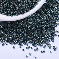 (DB1006) Bleu Métallique Vert Or Iris Perles miyuki delica, cylindre, perles de rocaille japonais, 11/0, (db 1006) iris bleu métallique vert or, 1.3x1.6mm, trou: 0.8 mm, environ 20000 PCs / sachet , 100 g / sac
